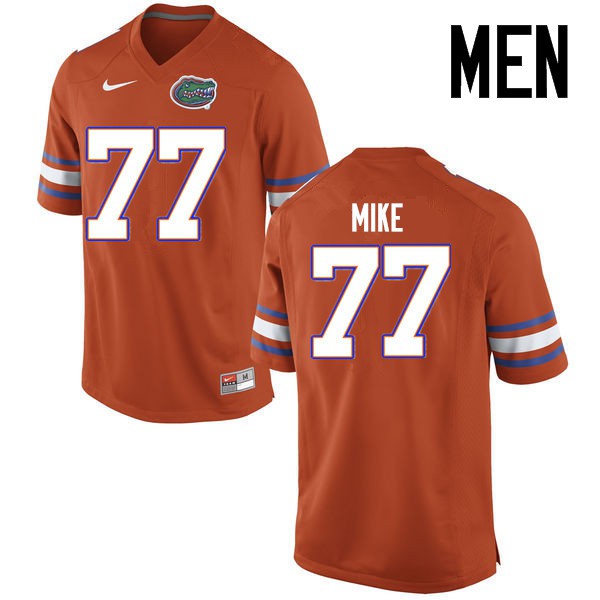 Florida Gators Men #77 Andrew Mike College Football Jerseys Orange
